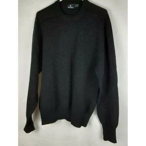 Jockey Men's 100% Wool Black Crewneck Sweater Sz M